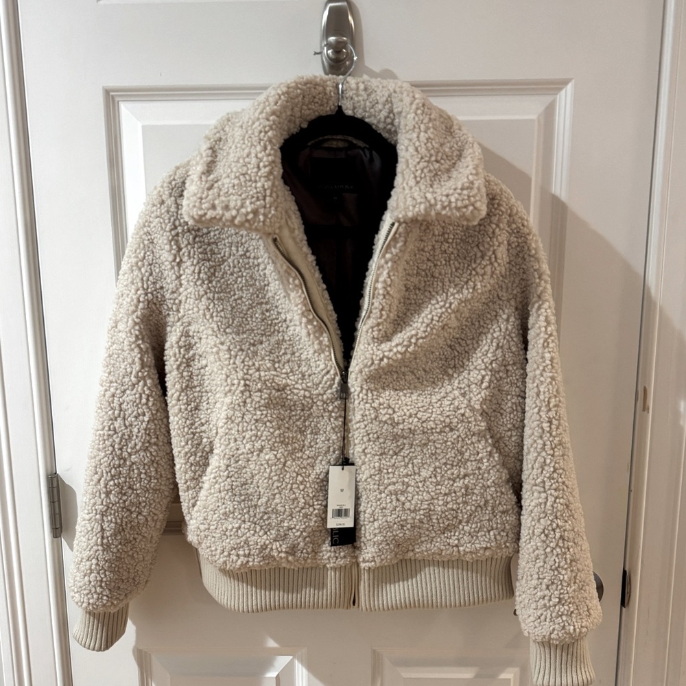 NWT - Lined Boucle Banana Republic Bomber Jacket